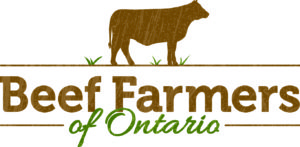 The logo for beef farmers of ontario.