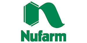 Nufarm logo on a white background.