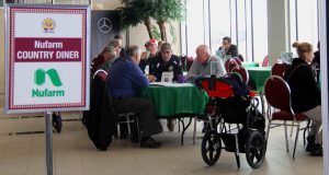 A group of people at a table.