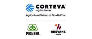 Corteva logo with a white background