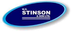 Stinson and sons logo with a white background