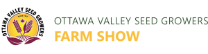 A black and yellow logo for the ottawa valley farm show.