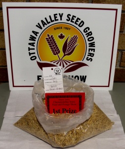 A bag of seeds sitting on top of a table.