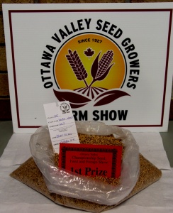 A bag of seeds sitting on top of a table.