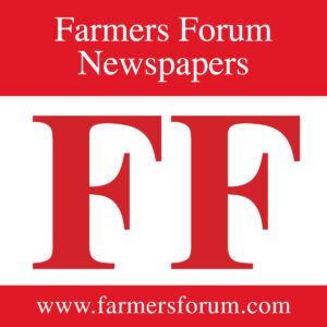 Logo of the farmers forum newspaper with the initials "ff" on a red background.